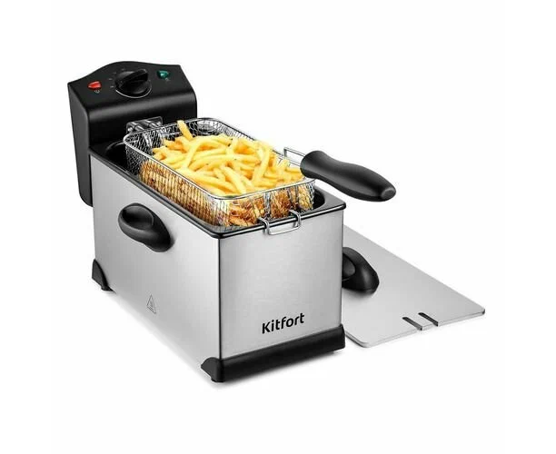 Фритюрница Kit Fort КТ-4051 серебристый/черный