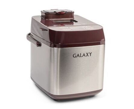 Хлебопечь Galaxy Line GL 2700 коричневый/серебро, 600 Вт, вес выпечки 500 и 750г, ЖК-дисплей, 19программ