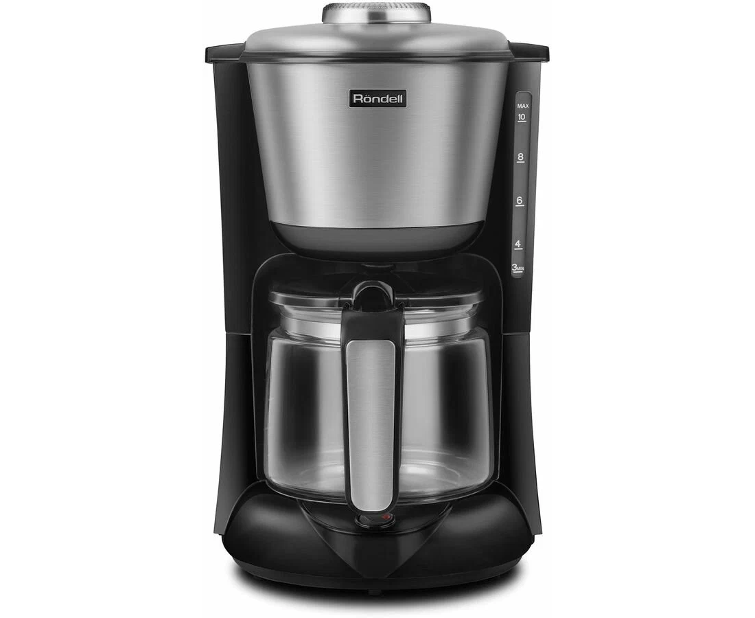 Кофеварка Rondell 1100-RE-01 (RDE-1100) серебристый/черный