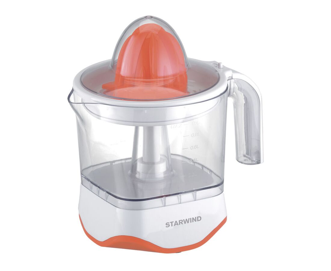 Соковыжималка Starwind SJ 1231 оранжевый/прозрачный