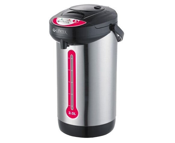 Термопот Centek СТ-0080 (черный) Зл. 850 Вт, З способа подачи воды. корпус из нержавеющей стали