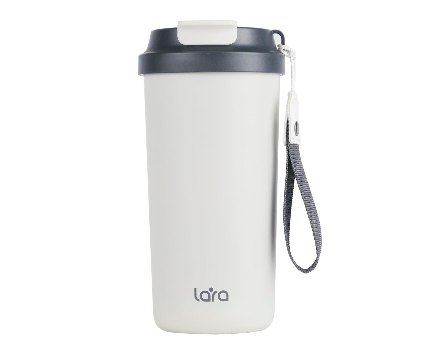 Термокружка LARA LR04-27 White белый/черн