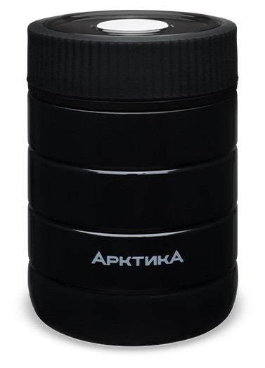 Термос для еды Арктика 307-480 0.48л. черный картонная коробка (307-480/BLA)