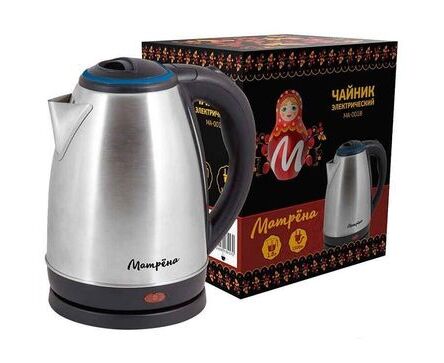 Чайник Матрёна MA-001 нержавейка голубой