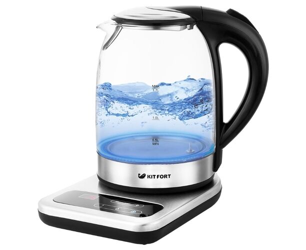 Чайник Kitfort КТ-657 нерж/черный