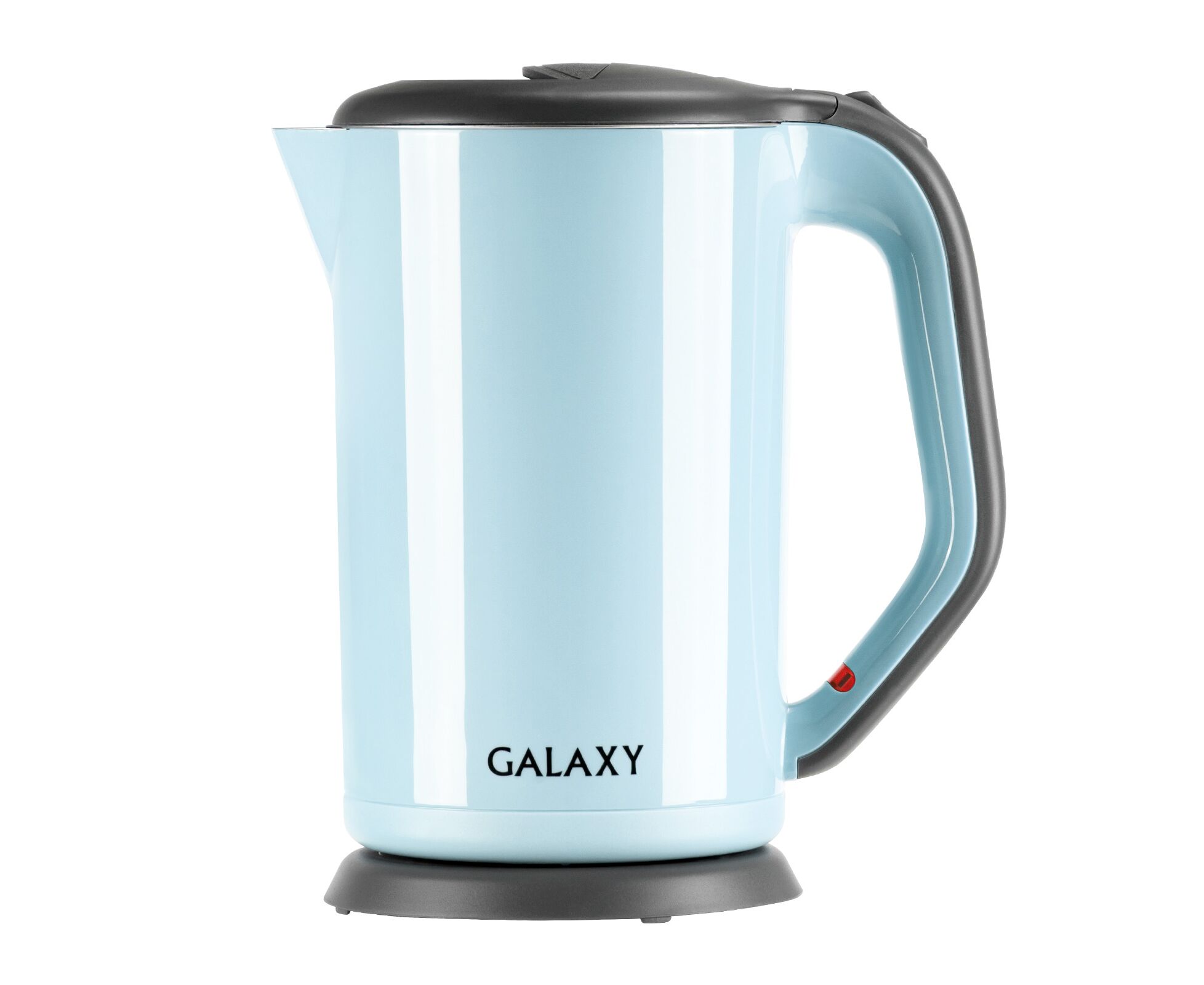 Чайник Galaxy Line GL 0330 голубой, пластик, двойные стенки