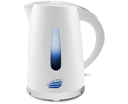 Чайник Великие Реки Томь-1 1,7л, пластик, белый, 1850 Вт