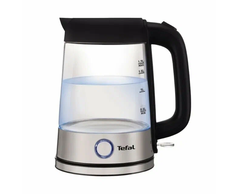 Чайник Tefal Glass Kettle KI750 D30 серебристый