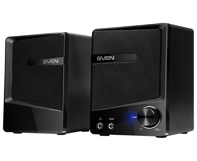 Акустическая система 2.0 SVEN 248, мощность 2х 3 Вт(RMS), USB, черный