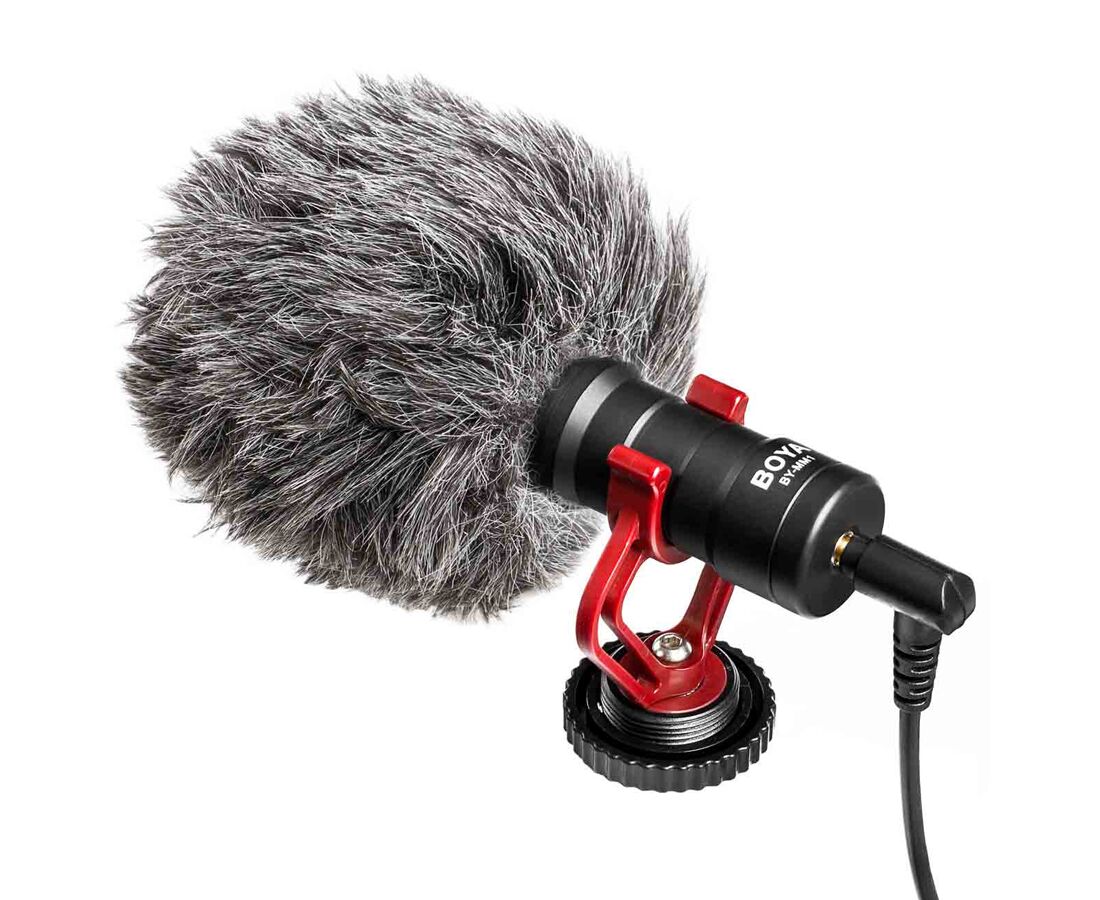 Микрофон BOYA BY-MM1, универсальный кардиоидный, Jack 3.5mm, черный, TRS/TRRS connector (B)