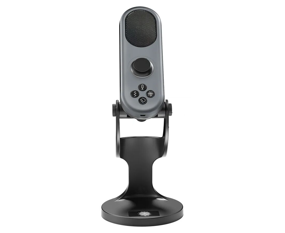 Микрофон универсальный кардиоидный JMARY MC-PW7, Type-C+Lightning+Jack 3.5mm, черный