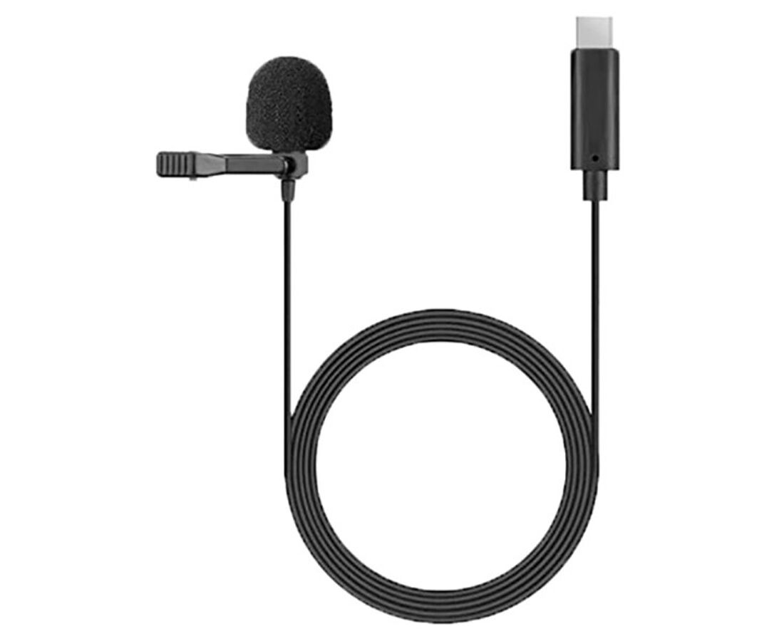 Микрофон CANDC DC-C3, петличный, Type-C, 6 м, черный