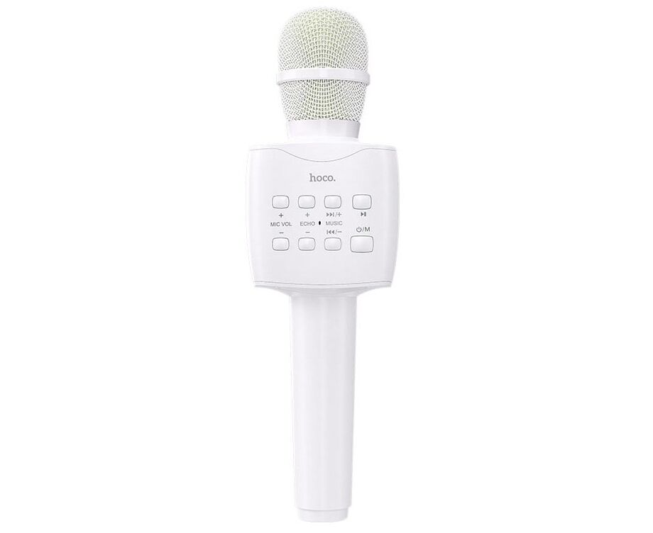 Микрофон-колонка караоке Bluetooth Hoco BK5 (White)