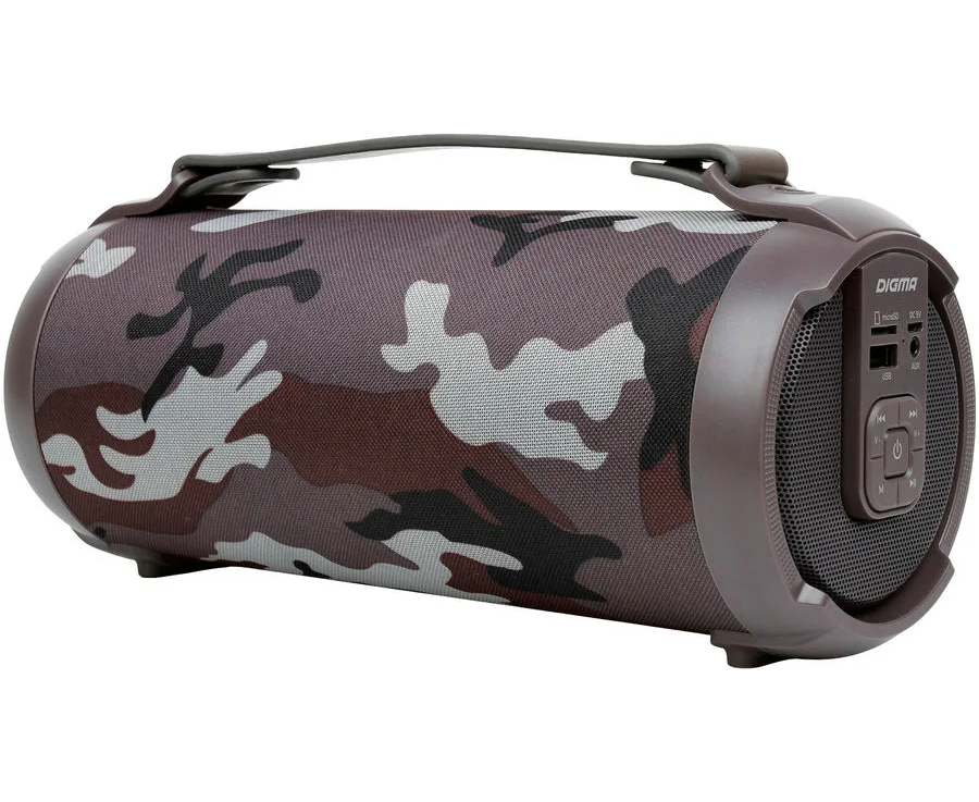 Колонка портативная Digma D-PS1520 камуфляж/камуфляж