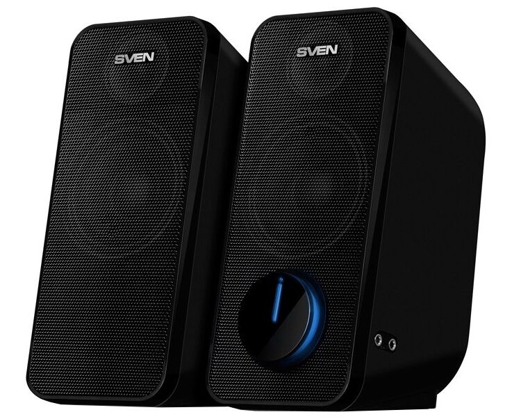 Акустическая система 2.0 SVEN 470, чёрный, USB, мощность 2x6 Вт(RMS)