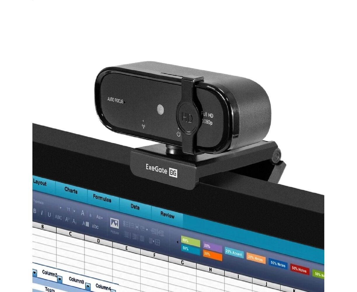 Web камера Exegate Black View C931 Full HD AF (EX297680 RUS)