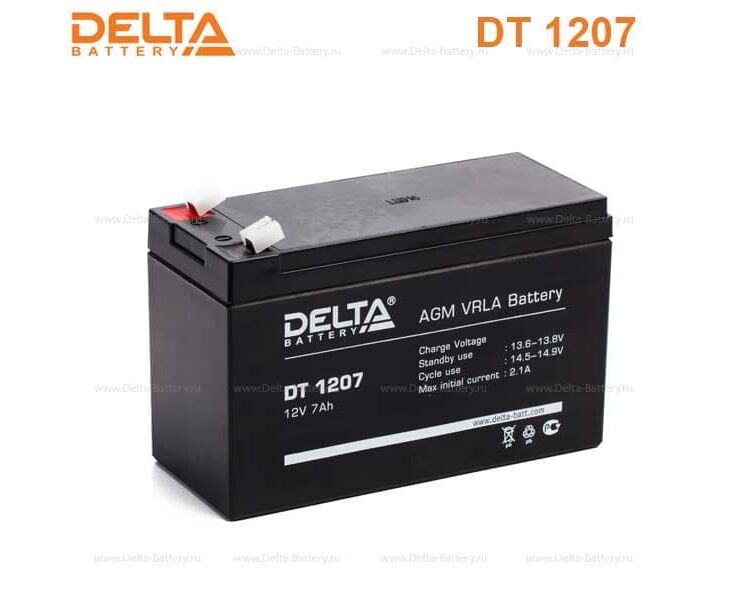 Батарея для ИБП Delta DT 1207 12 В 7 Ач