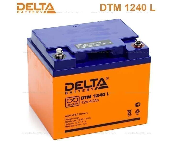 Батарея для ИБП Delta DTM 1240 L 12 В 40 Ач