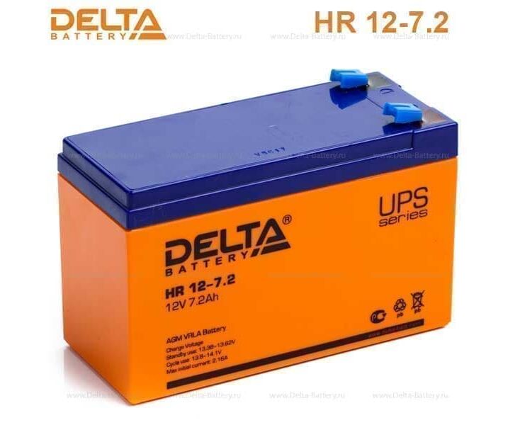 Батарея для ИБП Delta HR 12-7.2 12 В 7.2 Ач