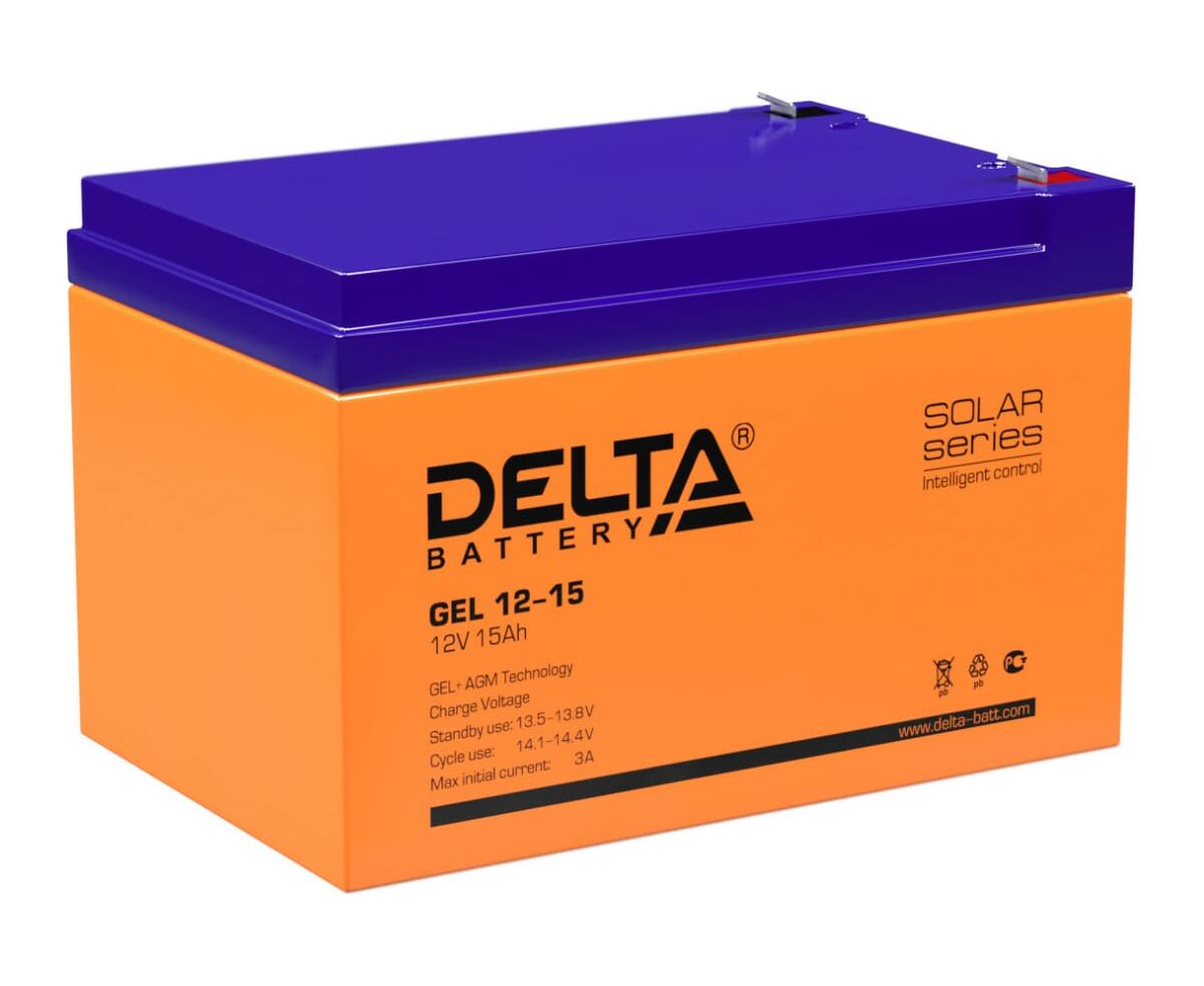 Аккумуляторная батарея Delta Gel 12-15