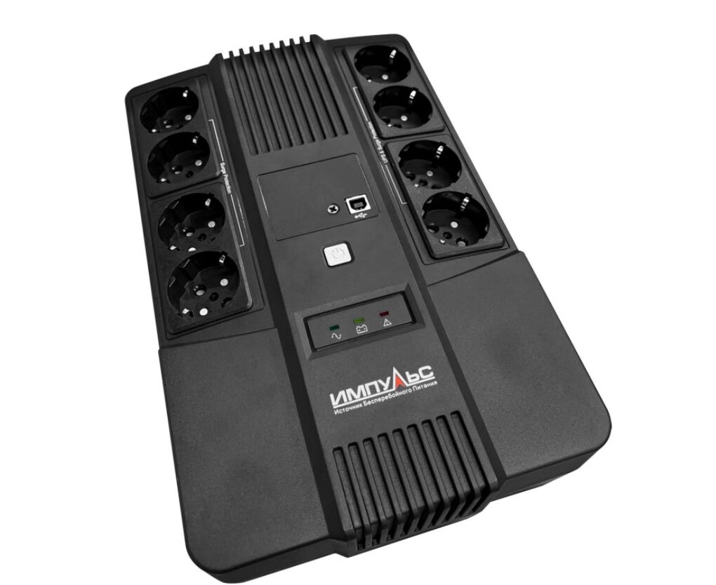 ИБП Импульс Мастер 800 480 Вт 800 ВА черный