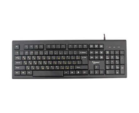 Клав. Gembird KB-8354 U-BL Black, USB,104 клавиш, 1,45м