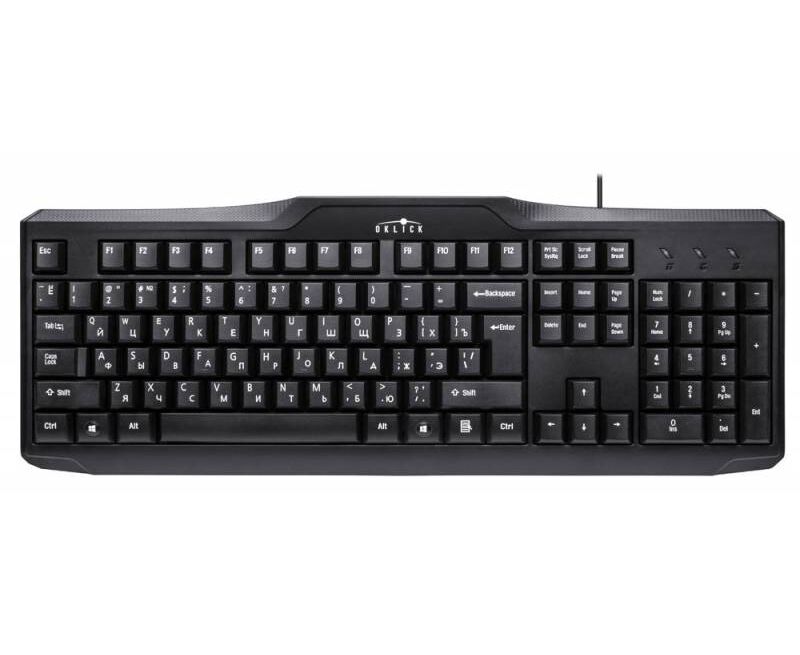 Клав. Oklick 170 M Black, USB