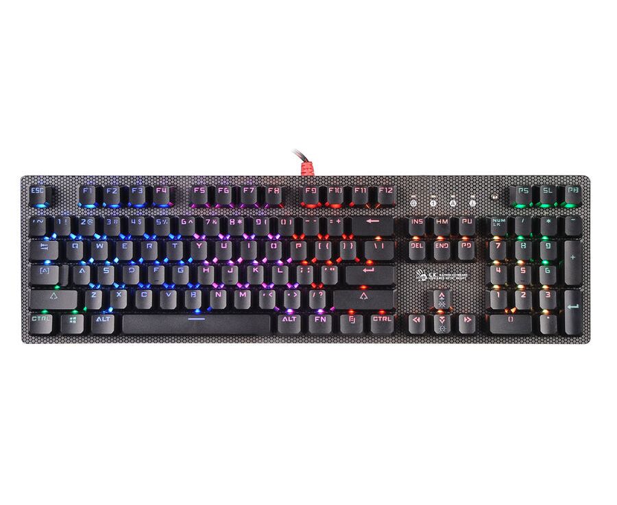 Клавиатура A4 Tech Bloody B810 R Net Bee механическая черный USB Multimedia for gamer LED