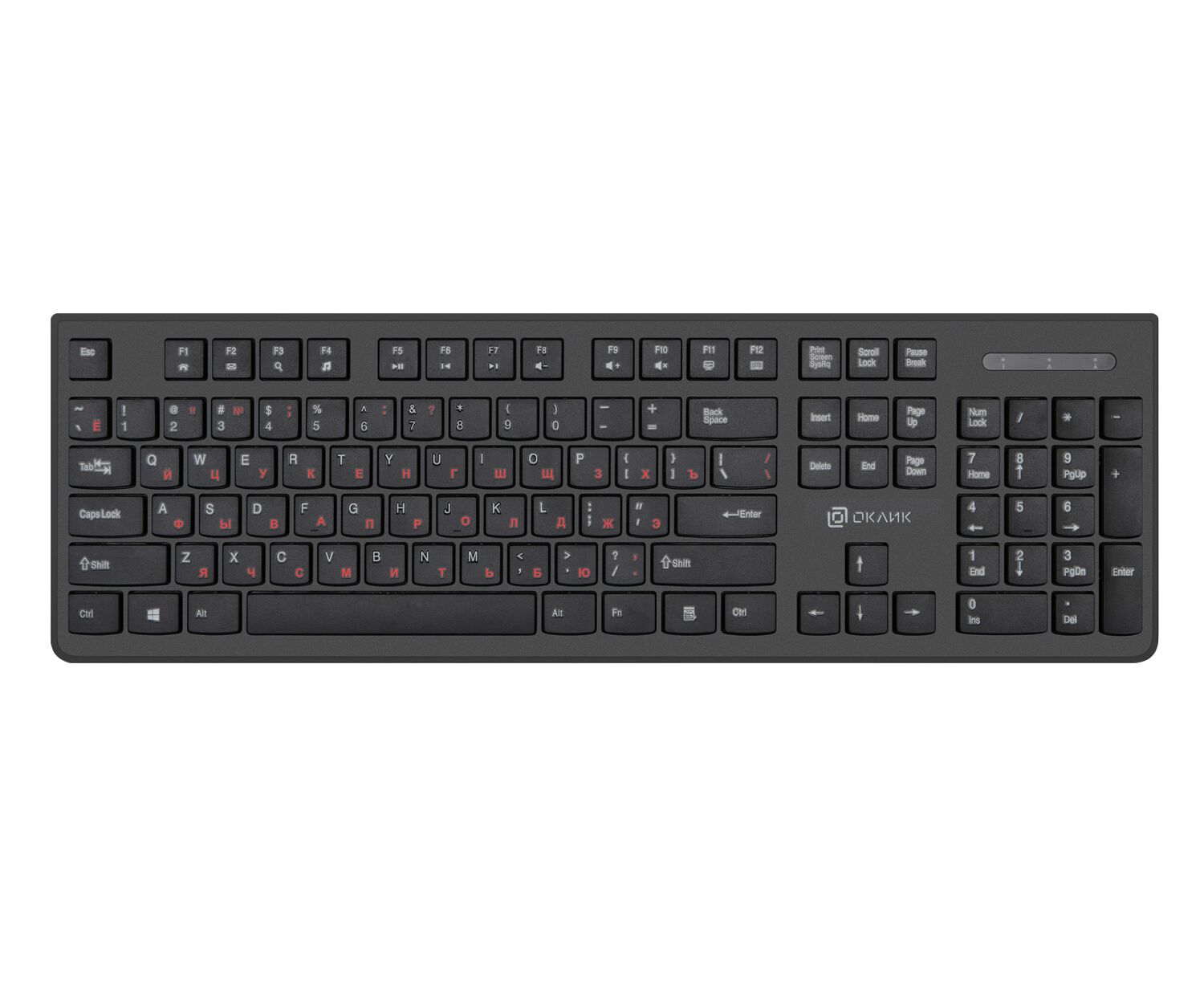 Клавиатура Oklick 505 M черный KW-1820 Black