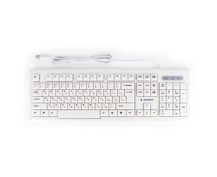 Клавиатура Gembird KB-8354 U White/Begie, USB,104 клавиш, 1,45м