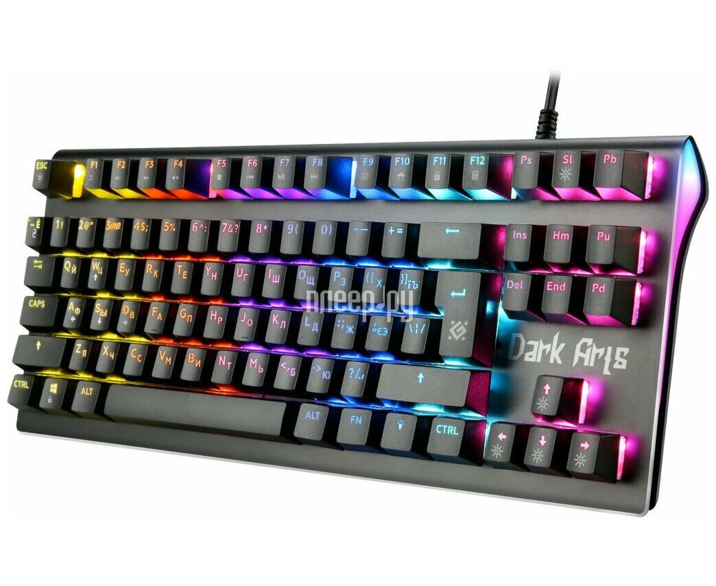 Клавиатура DEFENDER Dark Arts GK-375 (45375), черный