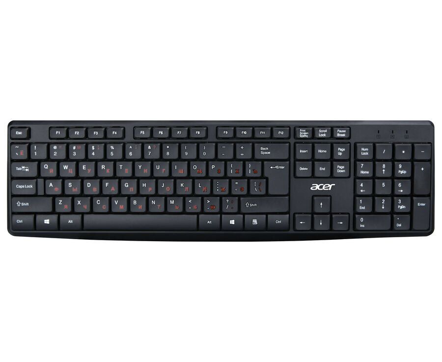 Клавиатура Acer OKW121 черный USB (ZL.KBDEE.00 B)