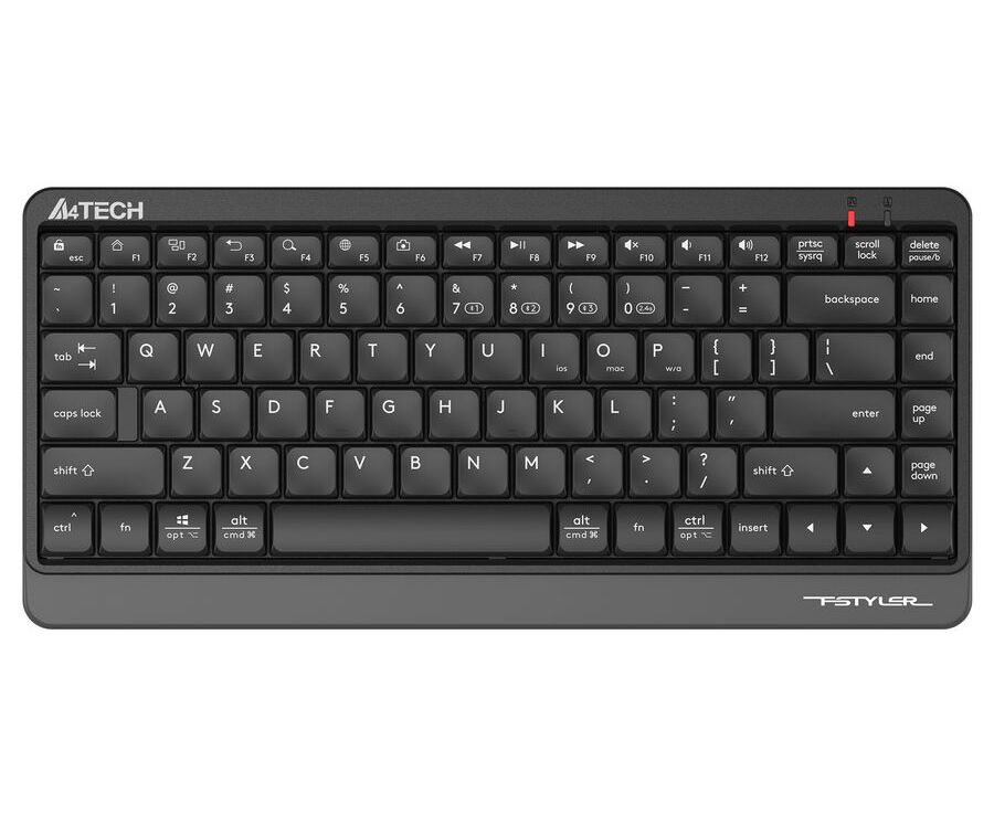Клавиатура A4 Tech Fstyler FBK11 черный/серый USB беспроводная BT/Radio slim