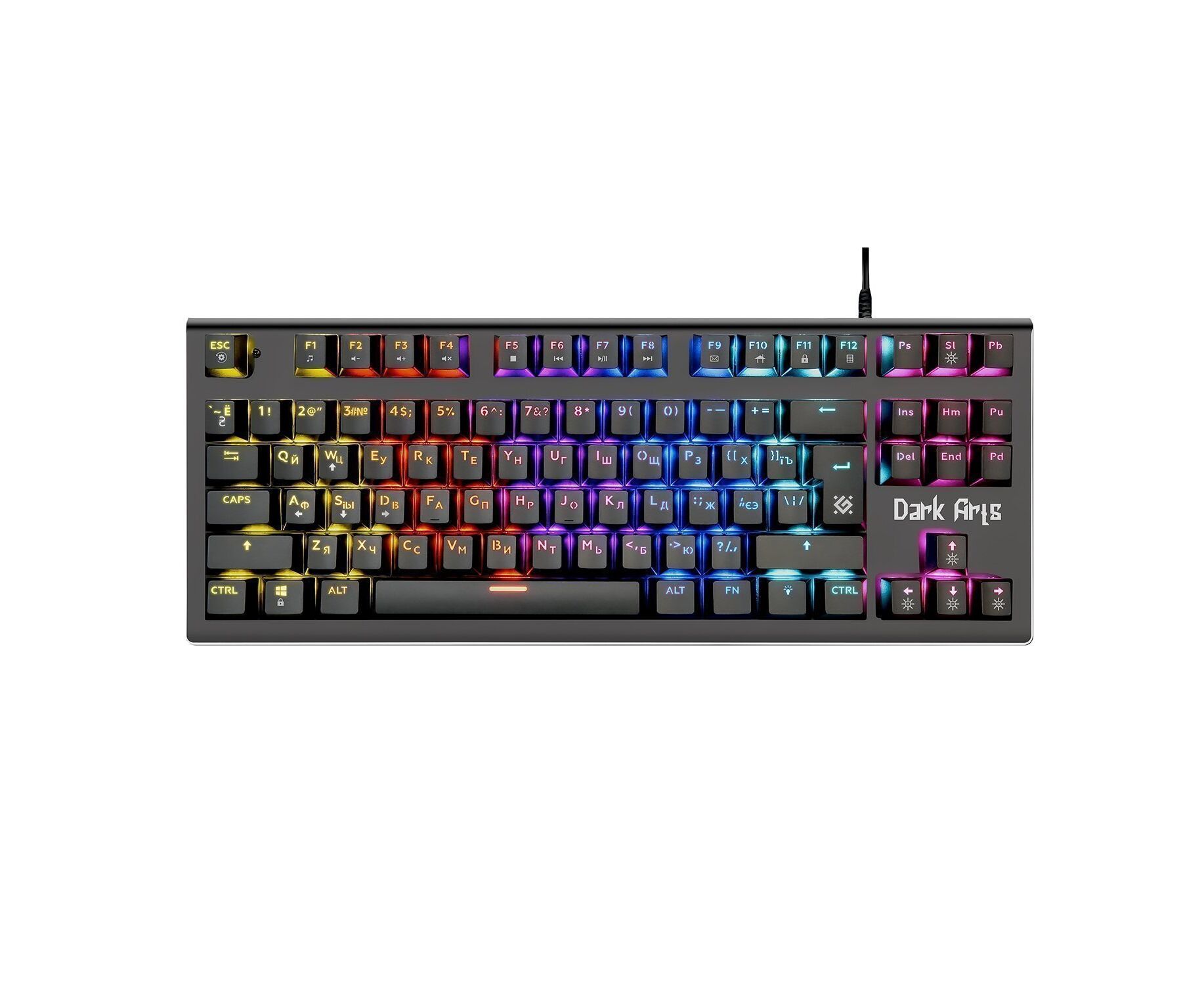 Клавиатура Defender Dark Arts GK-375 механическая игровая USB (black) (218144)