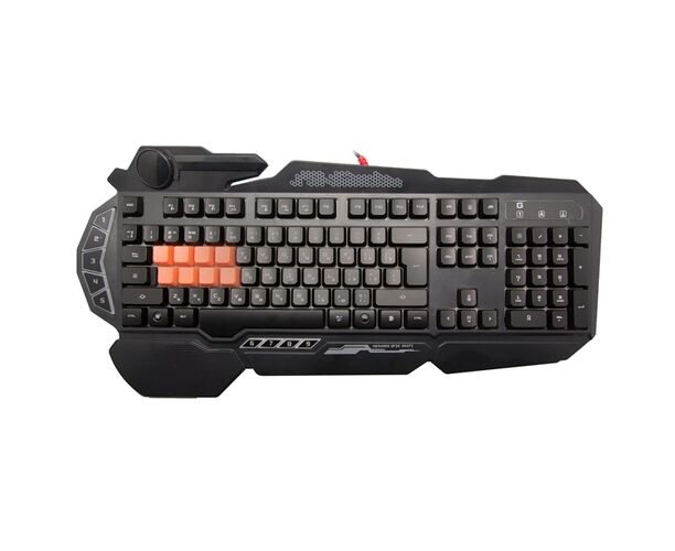 Клавиатура A4 Tech Bloody B318 черный USB Multimedia for gamer LED (подставка для запястий)