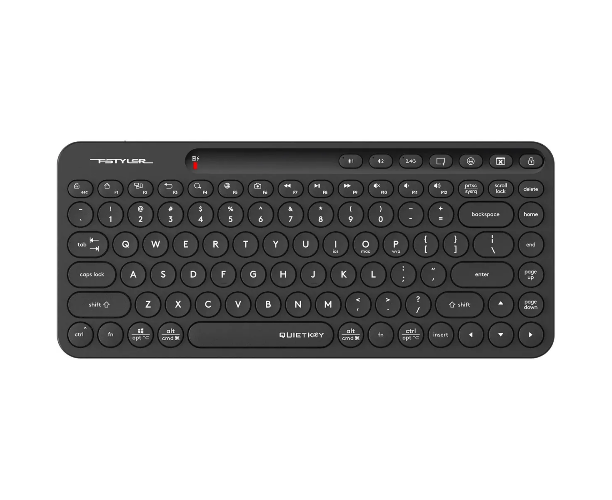 Клавиатура A4 Tech Fstyler FBK36 C AS черный USB беспроводная BT/Radio slim Multimedia