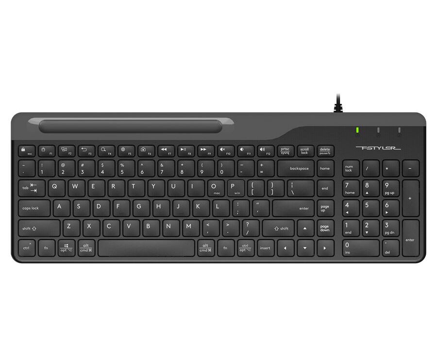 Клавиатура A4 Tech Fstyler FK25 черный/серый