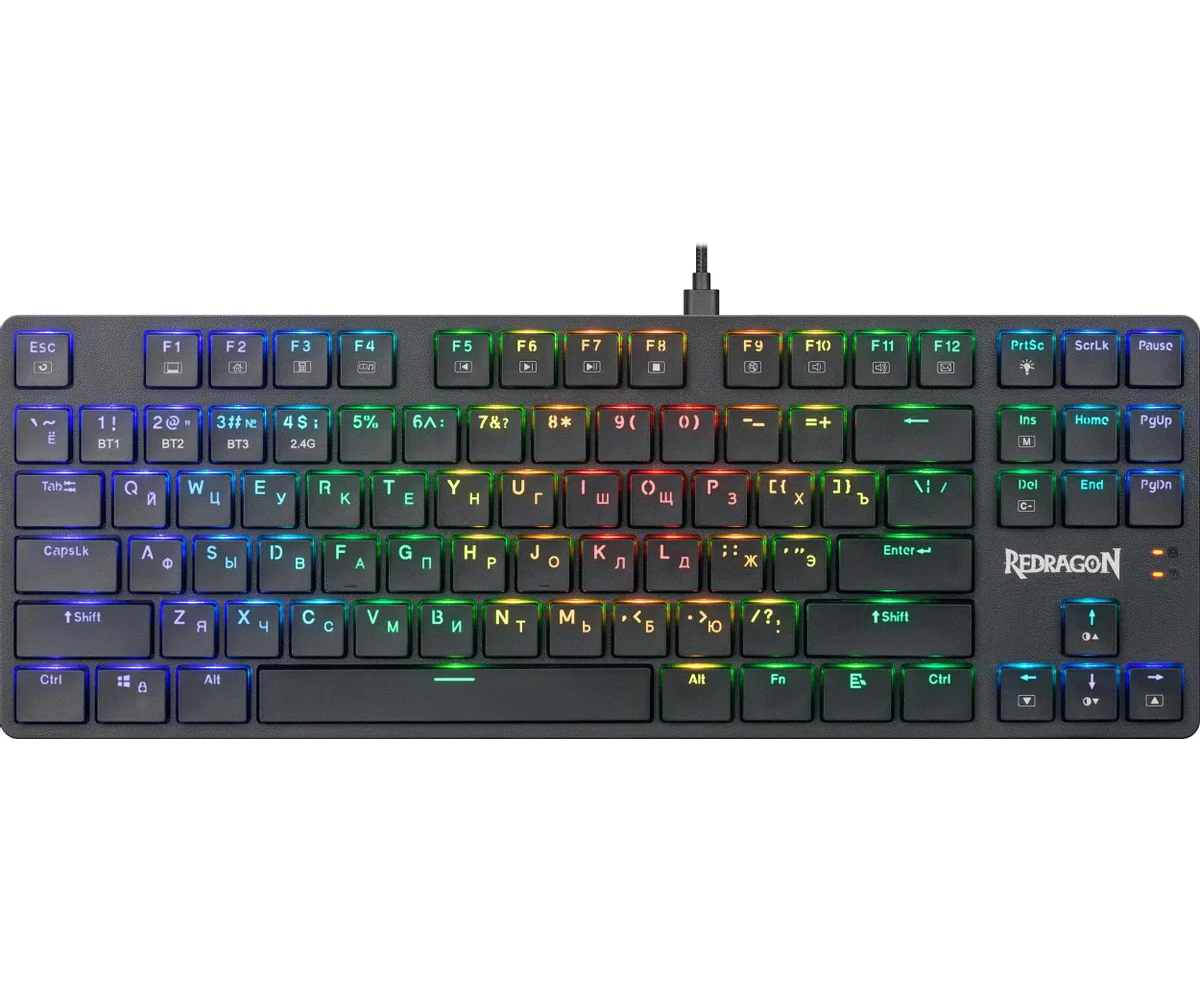 Клавиатура REDRAGON Anubis BLK черный,BT+2.4 G,тонкая 70505