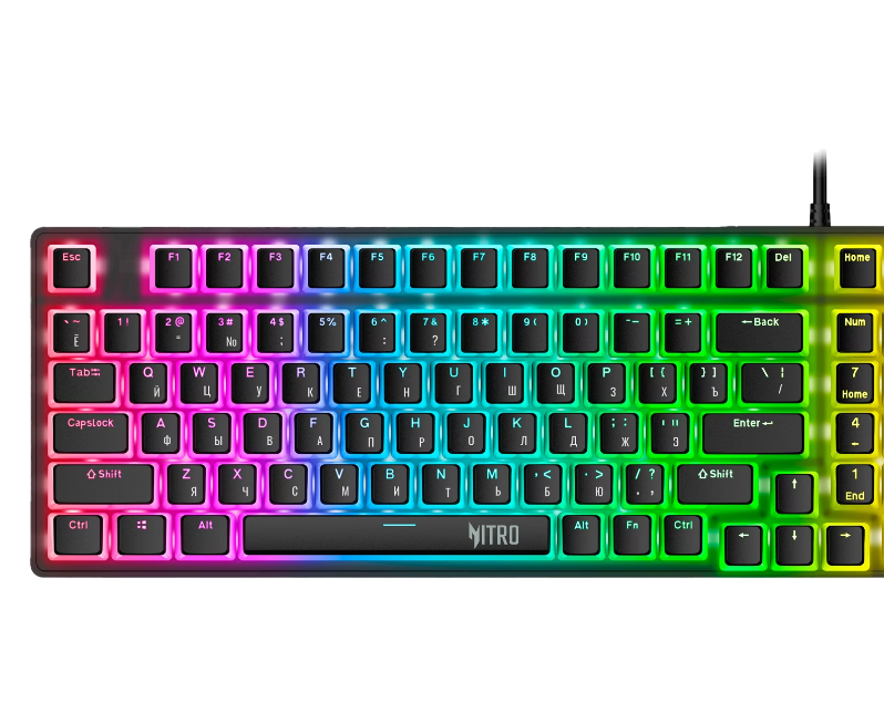 Клавиатура Acer Nitro OKW303 черный (ZL.KBDCC.01 D)