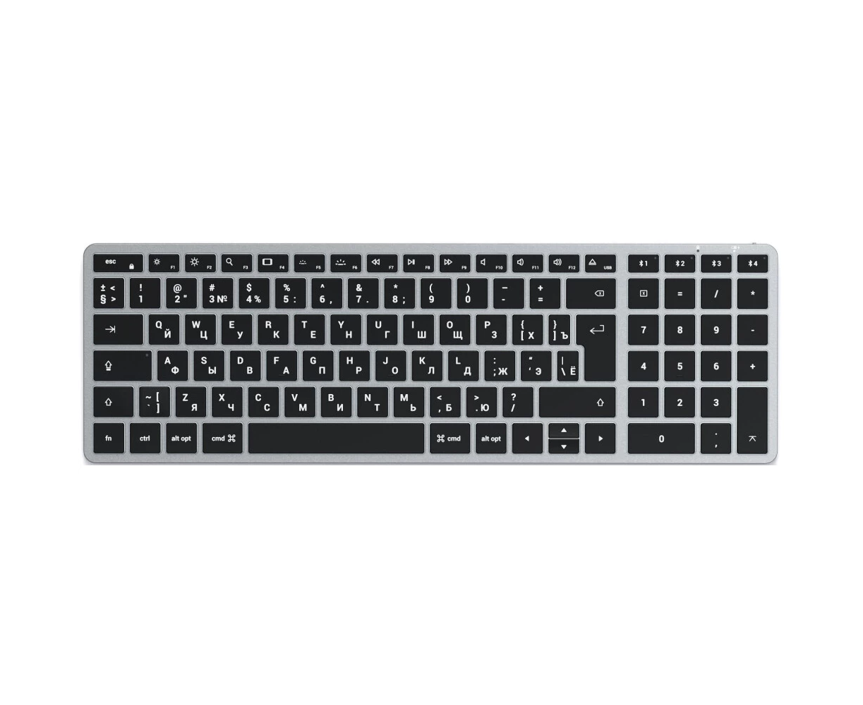 Клавиатура Satechi Slim X2 Bluetooth Keyboard Russian ST-BTSX2 M-RU Space Gray