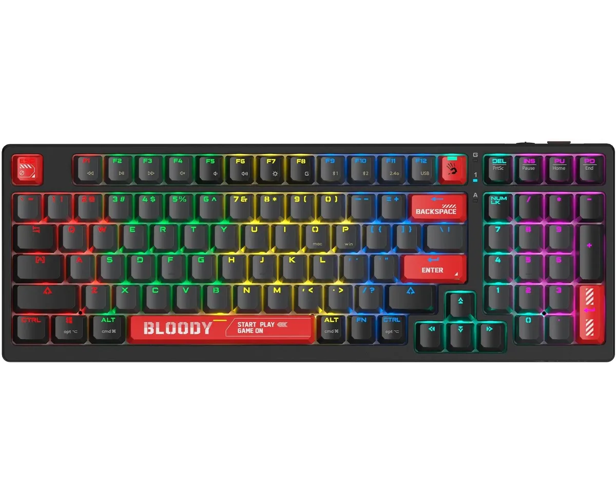 Клавиатура A4 Tech Bloody WS98 механическая черный
