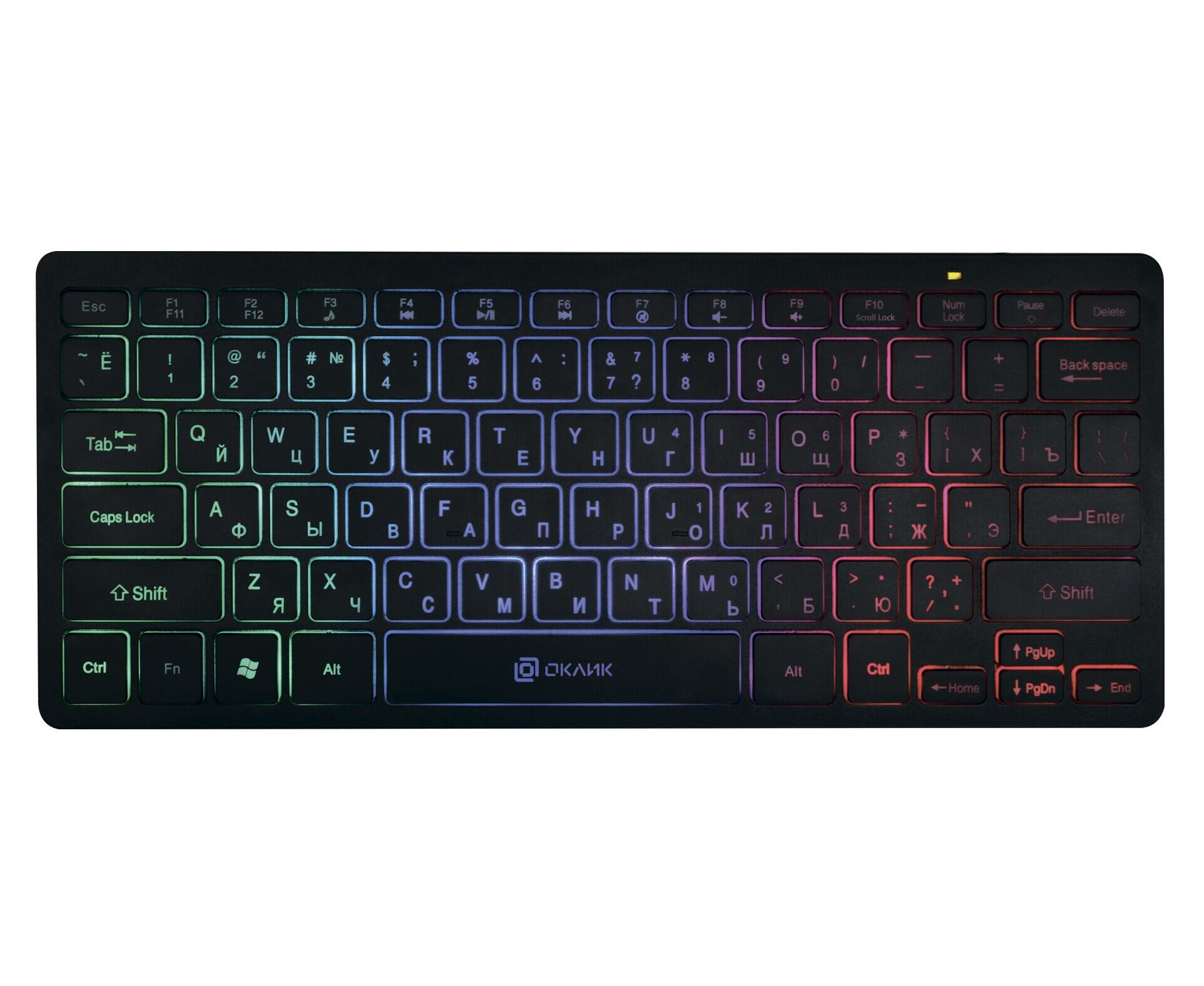 Клавиатура Oklick 300 S черный USB (1696461)