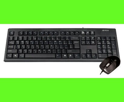 Клавиатура + мышь A4 TECH KRS-8372 клав:черный мышь:черный USB