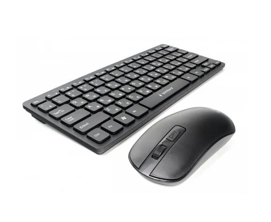 Клавиатура + мышь беспроводные Gembird KBS-9100, чёрн