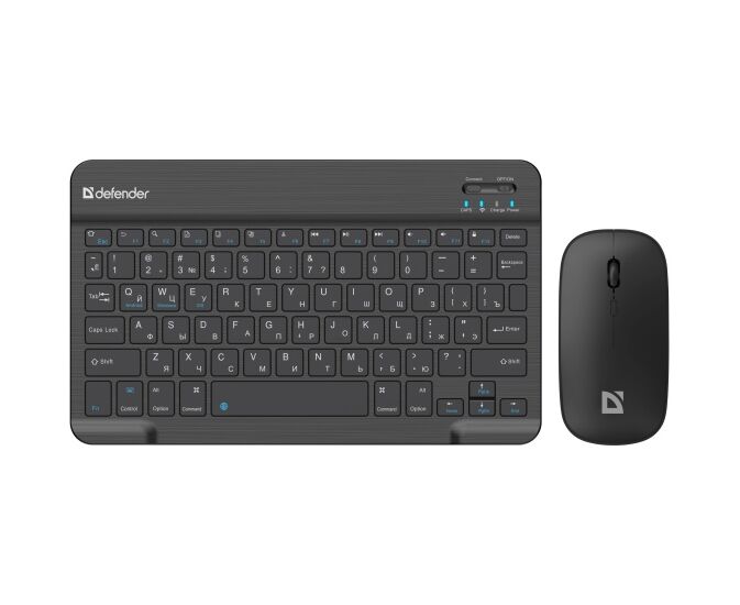 Набор беспроводной DEFENDER Network C-971 RU,черн,BT,компактный (45971)