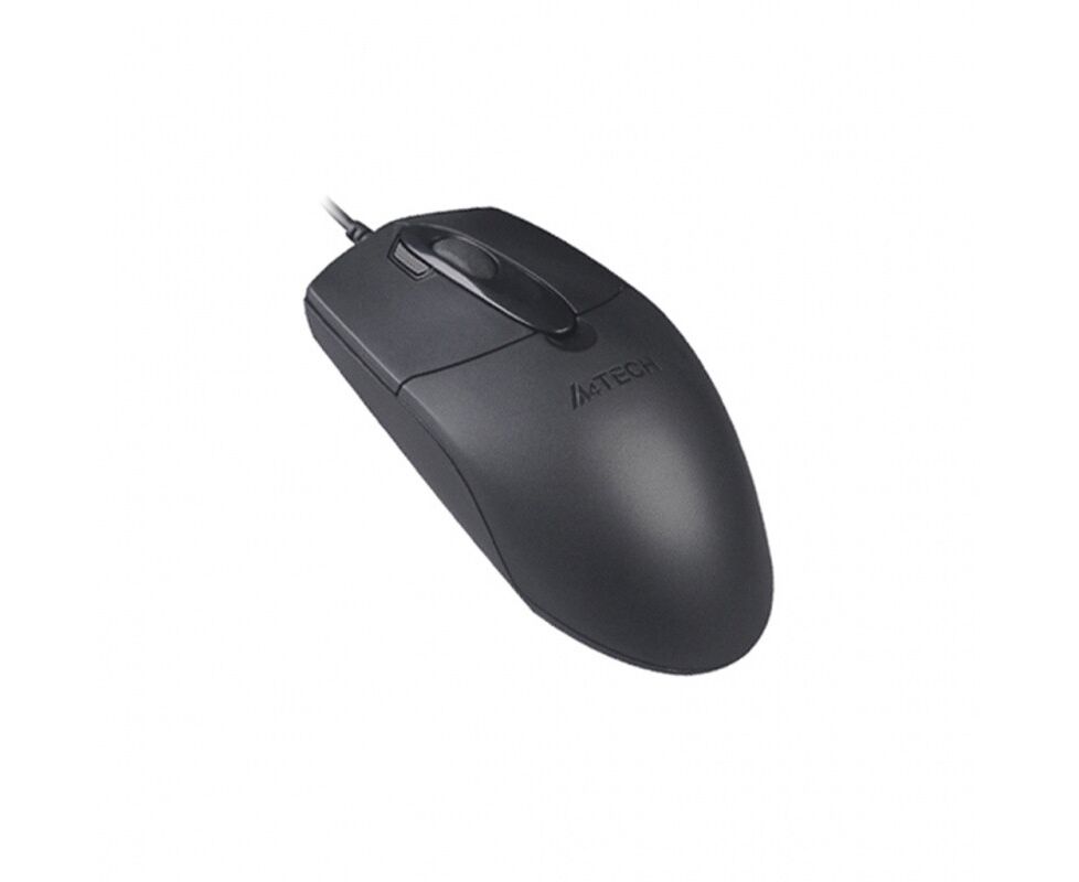 Мышь A4 Tech OP-730 D черный оптическая (1200dpi) USB (4but)