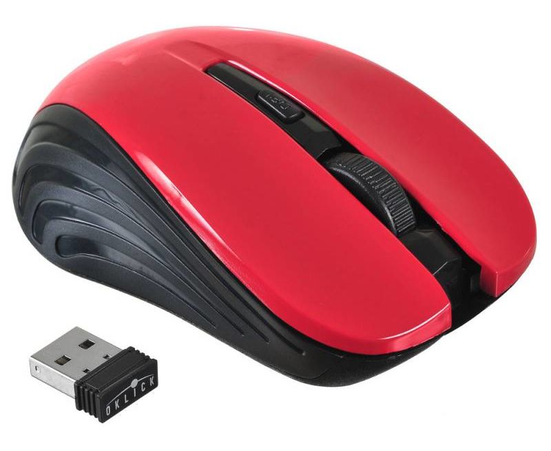 Мышь Oklick 545 MW черный/красный USB