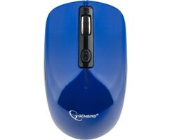 Мышь Gembird MUSW-354-B Blue, Wireless, USB, 3кн.+колесо-кнопка, 2.4 ГГц, 1600 dpi