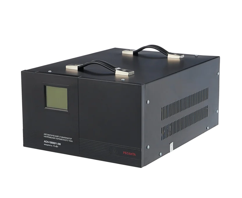 Стабилизатор напряжения Ресанта АСН-10000/1-ЭМ черный
