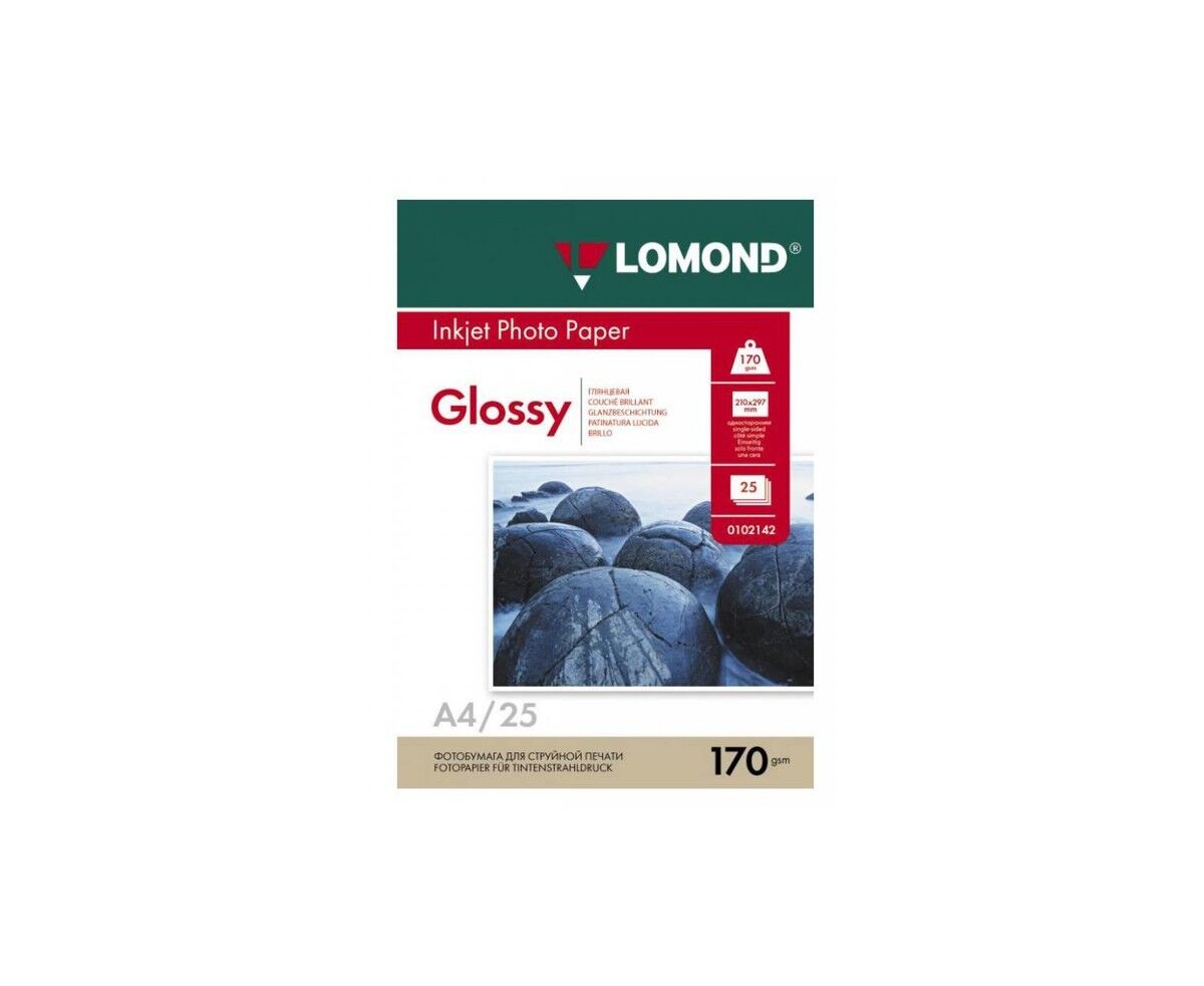 Бумага Lomond 102143 A4/170г/м 2/25л./белый глянцевое для струйной печати